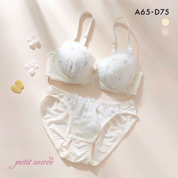 SHIROHATO（白鳩） プチソワレ ブルーミングフラワー ブラセット ABCD