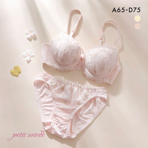 SHIROHATO（白鳩） プチソワレ ブルーミングフラワー ブラセット ABCD