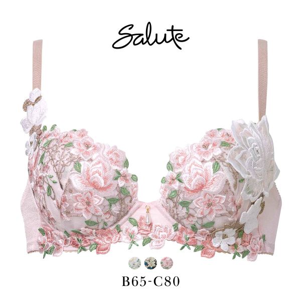 ワコール　Salute ブラジャーとショーツセット B65 M ホワイト ワコール Salute ブラジャーとショーツセット B65 M ホワイト