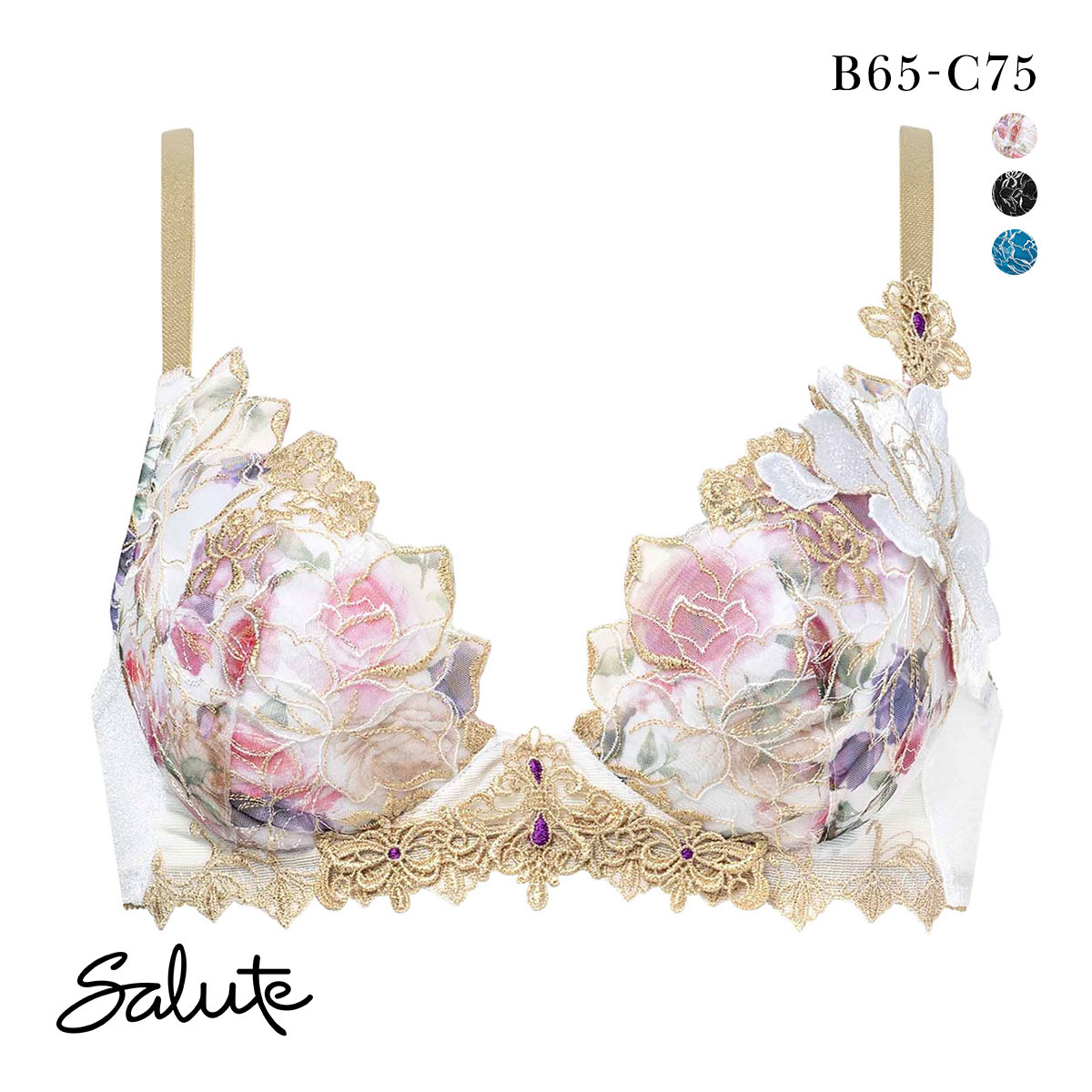 サルート Salute ブラジャー VIVA LINEブラ 3/4 BCカップブラ