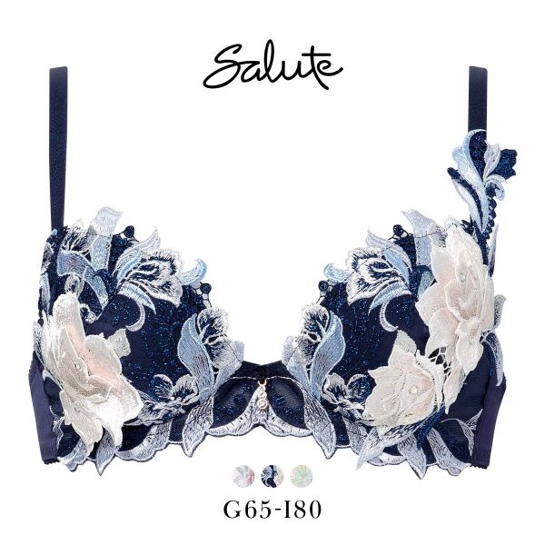 新品 Salute ブラジャー ショーツ セット G75 ワコール ネイビー 楽天市場】サルート G75（インナー・下着・ナイトウェア）の通販