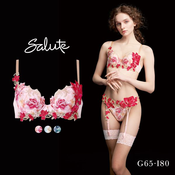 【Salute】高級下着サルート美女と野獣　希少　スリップ　ガーター サルート（SALUTE） ワコール 26グループ 26G ガーターベルト