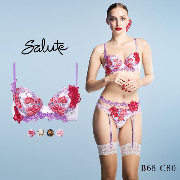 ワコール サルート 33グループ 33G P-UP ブラジャー BC プッシュアップ 谷間 Wacoal Salute BTJ433 26SSフェアの画像