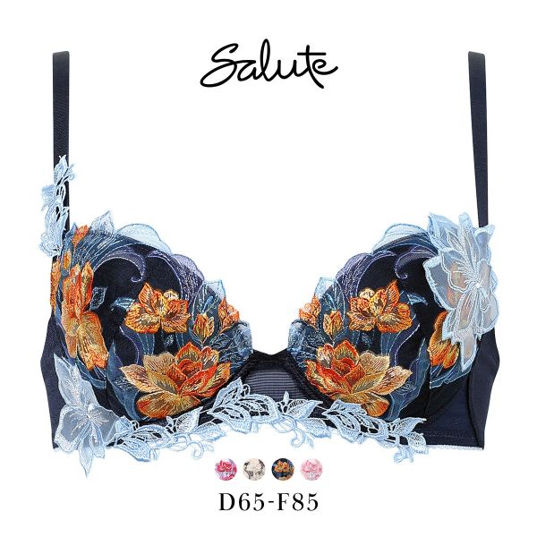 ワコール サルート 33グループ 33G P-UP ブラジャー DEF プッシュアップ 谷間 大きいサイズ Wacoal Salute BTJ433 26SSフェアの画像