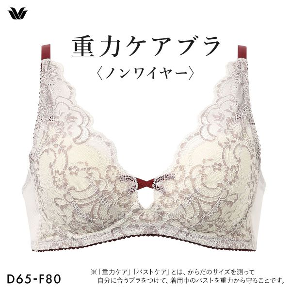 ブラジャー 大きいサイズ ノンワイヤー ワコール Wacoal 重力ケアブラ BXB194 D E F 単品の画像