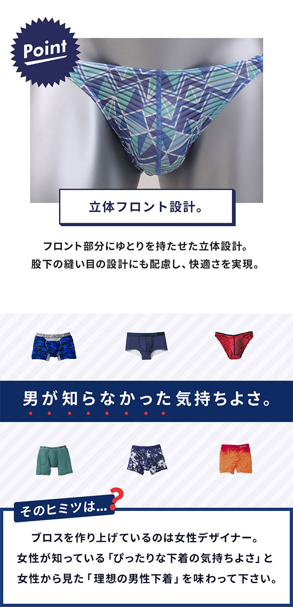 BROS ブロス ブリーフ バイ ワコールメン フロント快適設計 フルバック