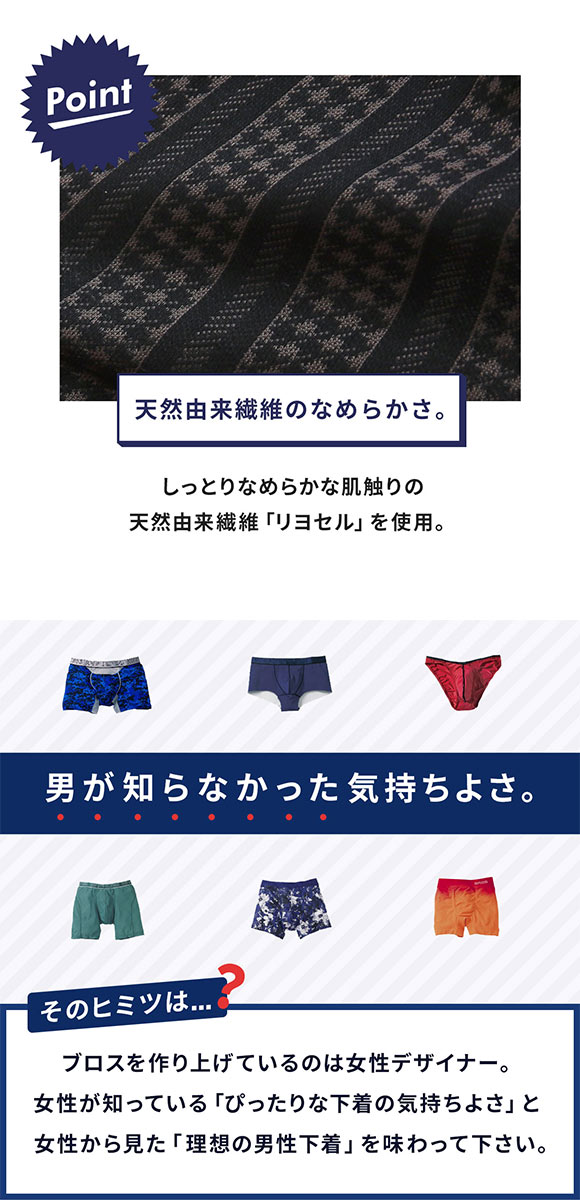 ブロス バイ ワコールメン BROS by WACOAL MEN トランクス ニット NATURAL ORIGIN TRUNKS LL ジャストウエスト 前開き