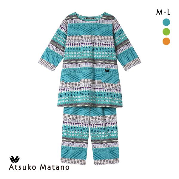 【SALE】 ATSUKO 7分袖 パジャマ マタノアツコ ワコール WACOAL by MATANO Room Wear Pajamas