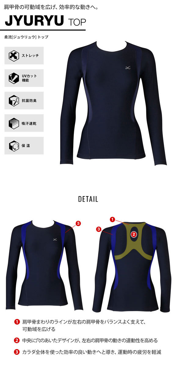 CW-X ワコール Wacoal シーダブリューエックス Womens JYURYU 柔