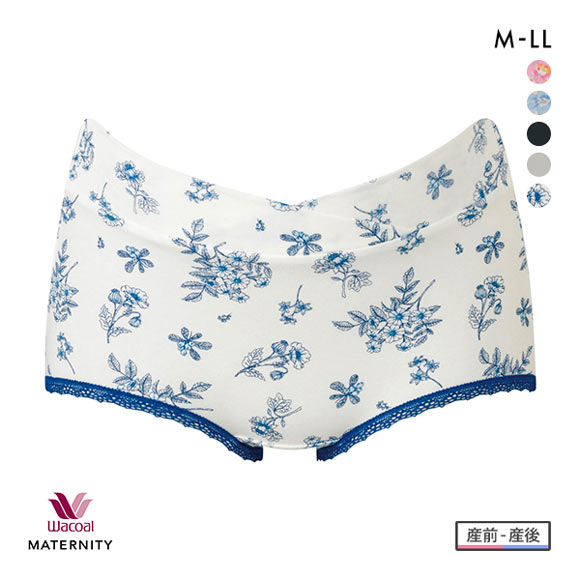 ワコール Wacoal マタニティ MATERNITY ショーツ 産前・産後兼用 ML ローウエスト ボーイレングス
