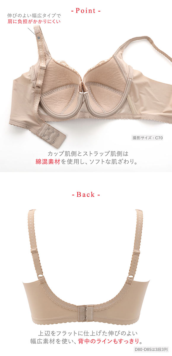 Wing ワコール Wacoal ウイング 脇高 脇胸から背中まですっきり