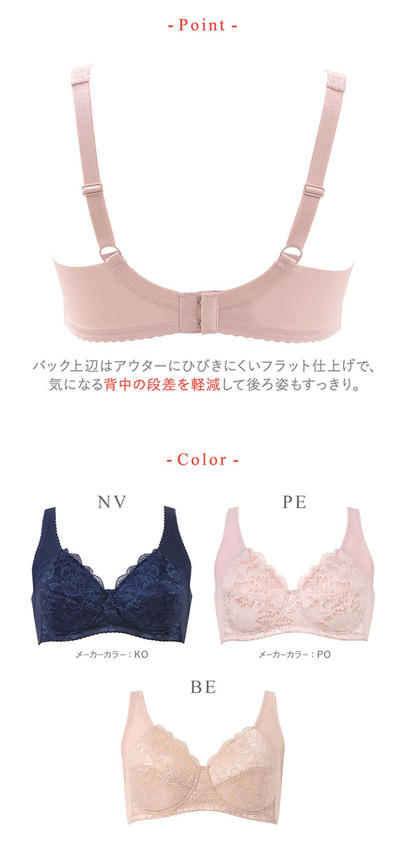 ワコール Wacoal ウイング Wing バストの脇流れをやさしくふせぐ フルカップ ブラジャー ノンワイヤー CD 単品