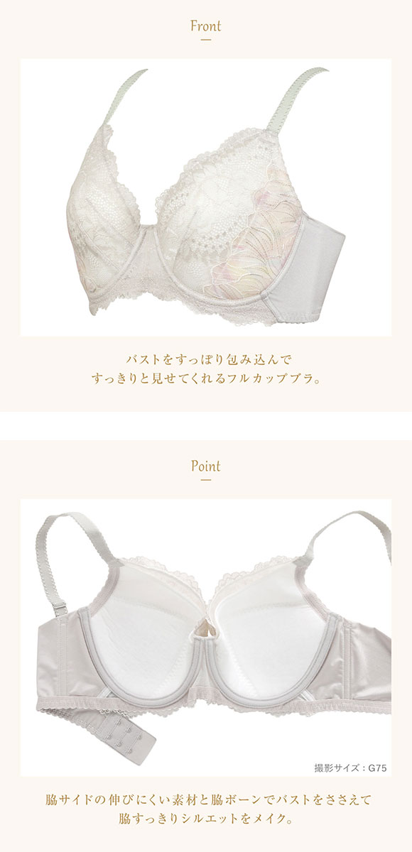 ウイング Wing レシアージュ Lesiage 22AW PB2750 PB2751 小さく見せる フルカップブラジャー G 単品 大きいサイズ