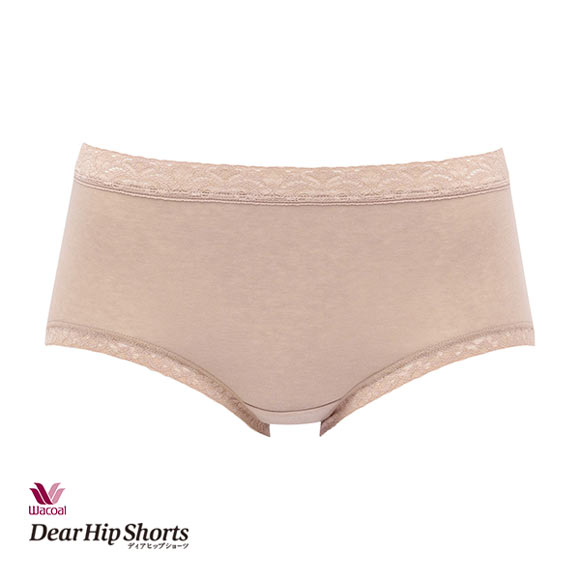 ワコール Wacoal ディアヒップショーツ DearHip Shorts 綿混 はきこみ丈ふつう ノーマルショーツ ML