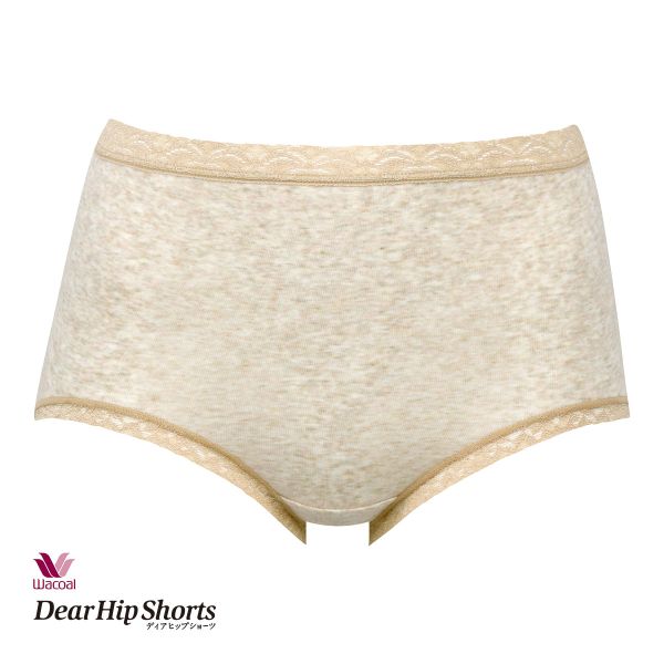 ワコール Wacoal ディアヒップショーツ DearHip Shorts スタンダード ノーマル ショーツ 綿混 深め ML 単品｜shirohato｜10