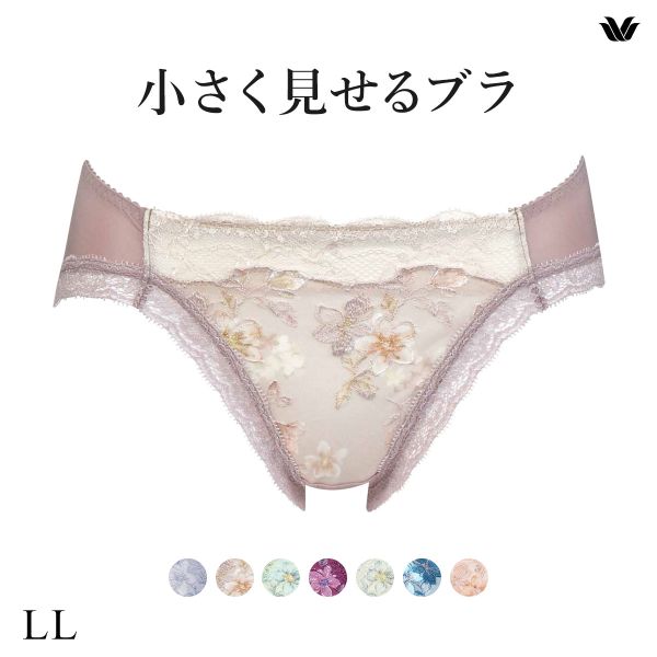 小さく見せるブラ(シンプル)（3/4カップブラ）｜(ワコール