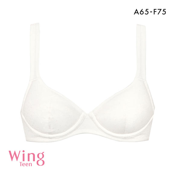 ワコール Wacoal ウイング Wing teen ジュニア STEP3 樹脂ワイヤー ジュニアブラジャー 3/4カップ ABCDEF 女の子 中高生におすすめ 単品