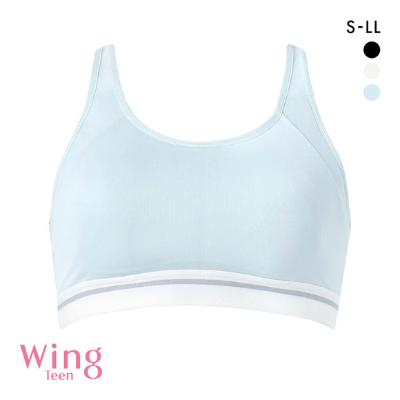 ワコール ウイング ティーン スポーツブラ ノンワイヤー ブラジャー 吸汗速乾 ジュニア キッズ 女の子 Wacoal Wing teen