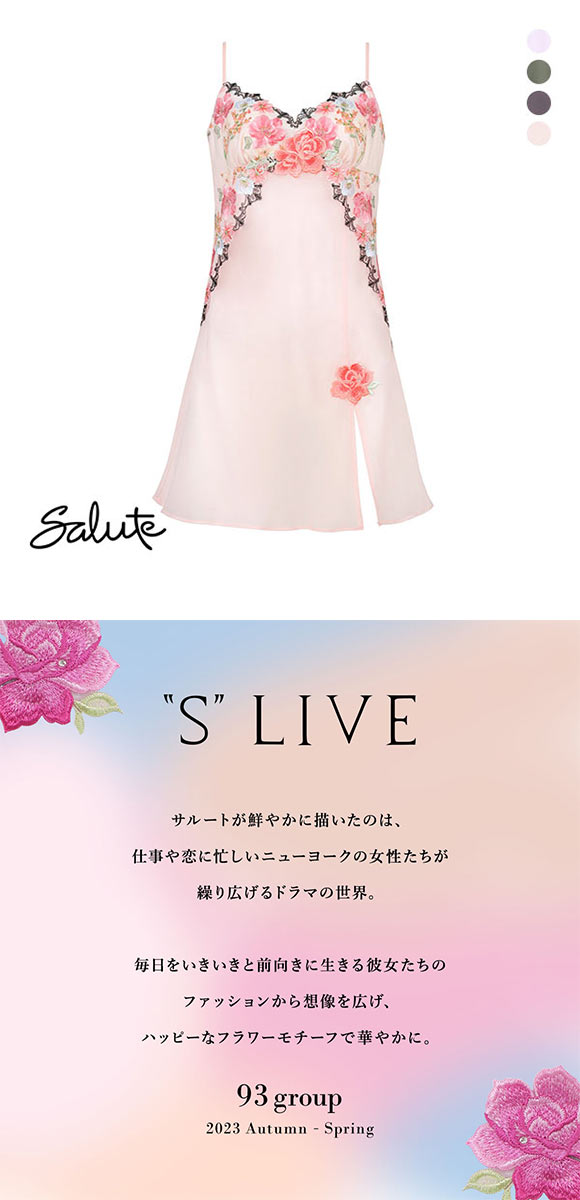 サルート（SALUTE） ワコール Wacoal Salute 23AW 93G STJ293 スリップ