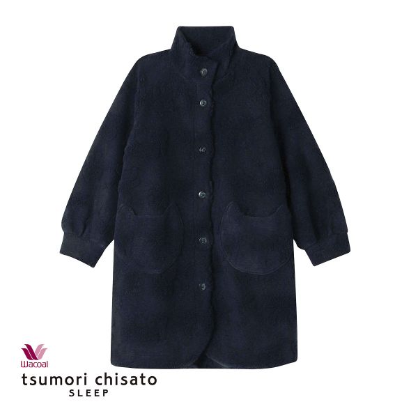 ワコール ツモリチサト スリープ ねこ ボア 羽織 ローブ ジャガード もこもこ Wacoal tsumori chisato SLEEP