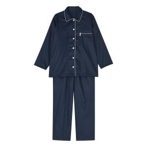 ワコール Wacoal 睡眠科学 ルームウェア パジャマ 上下セット シャツ 長袖 綿100％ サテン コットン｜SHIROHATO(白鳩)