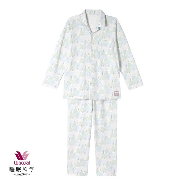 何でも揃う 睡眠科学 上下セット 長袖 シャツパジャマ メンズ ワコール ルームウェア・パジャマ