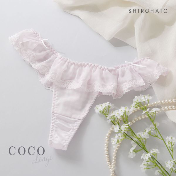 ココランジェ COCO Linge キューティーギンガムチェック ショーツ Tバック 単品 M｜shirohato｜03