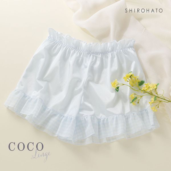 ココランジェ COCO Linge キューティーギンガムチェック タップパンツ 単品｜shirohato｜02