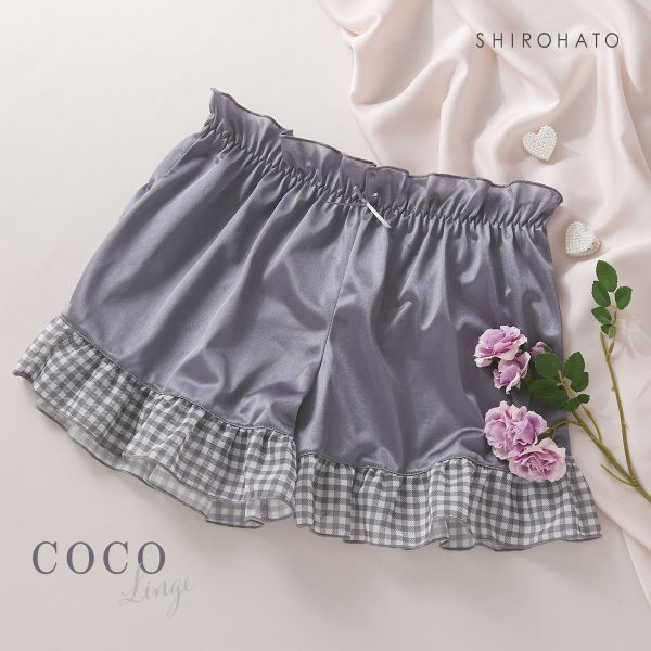 ココランジェ COCO Linge キューティーギンガムチェック タップパンツ 単品