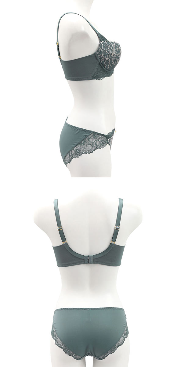 ココランジェ COCO Linge シャインラメフルール ブラジャー ショーツ セット モールドカップ