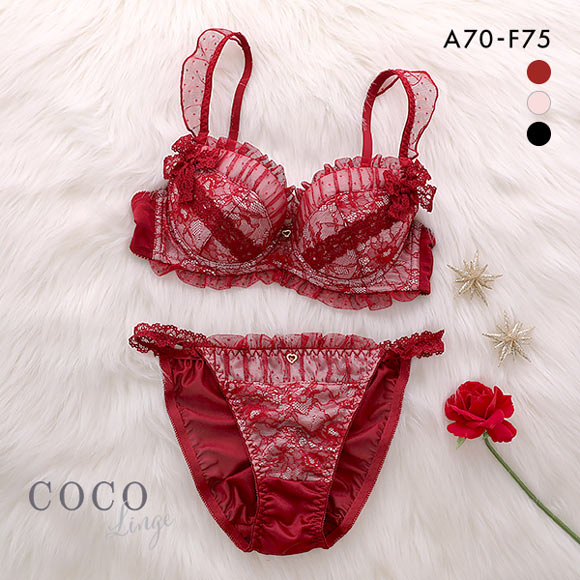 ココランジェ COCO Linge バレーガールブラ リボン ブラジャー ショーツ セット