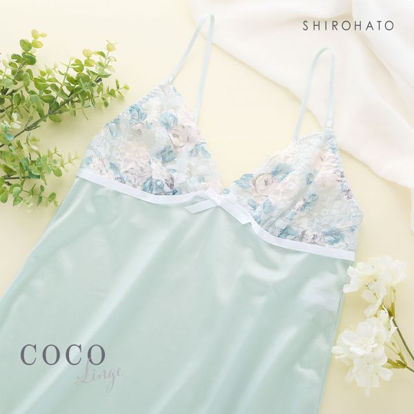 ココランジェ COCO Linge レーシーローズガーデン ランジェリー スリップ 75cm丈