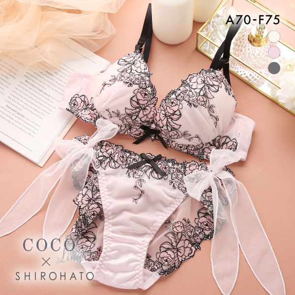 COCO Linge（ココランジェ） ピオニーフルール ブラジャー ショーツ