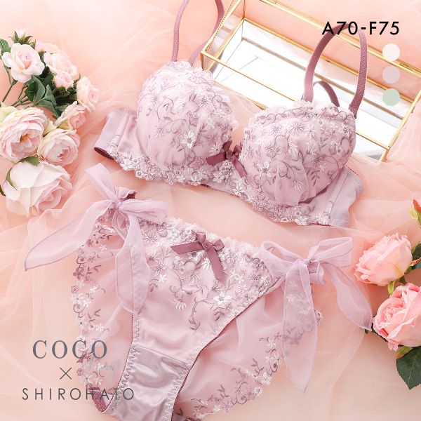 WACOAL サルート　ピンク レース ブラジャーショーツセット サルート ワコール 06G ブラジャー P-upタイプ 新作 セール 2024