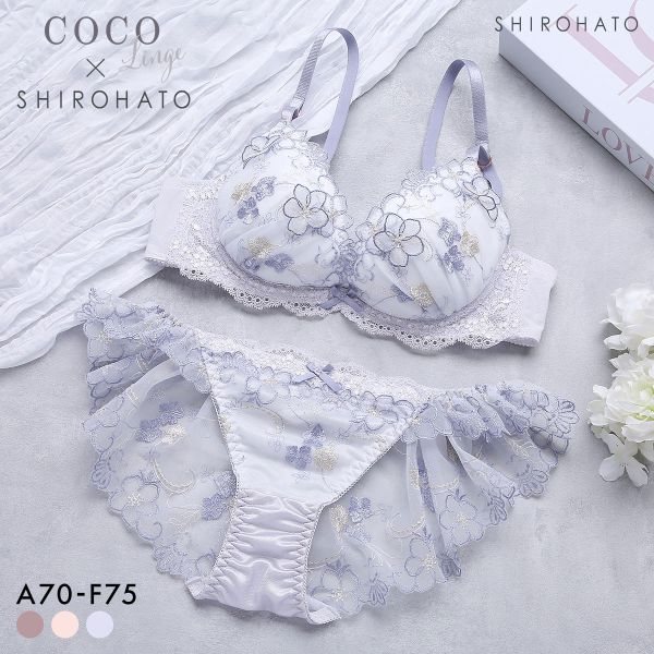 COCO Linge（ココランジェ） ブラジャー ショーツセット パステル