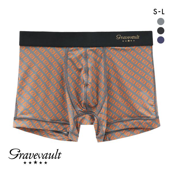 グレイブボールト Gravevault Logotype ショートボクサーパンツ SML | Gravevault | 01