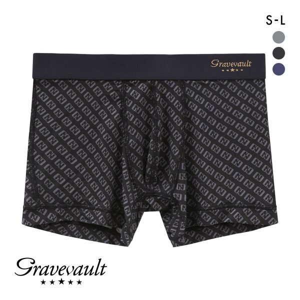 グレイブボールト Gravevault Logotype ショートボクサーパンツ SML | Gravevault | 02