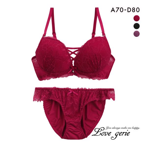 SHIROHATO ラブジェリー ラシャスレースアップ ブラセット ABCD 盛り胸