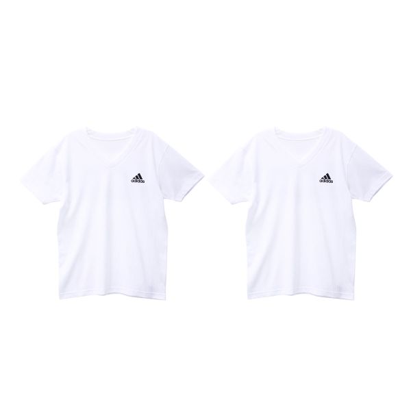 12月スーパーSALE adidas アディダス BOY'S VネックTシャツ 2枚組