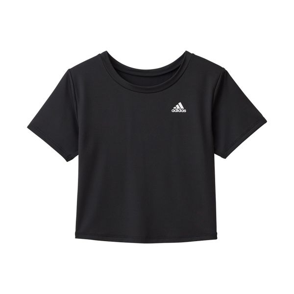 アディダス adidas クロップド丈 Tシャツ レディース 吸汗速乾