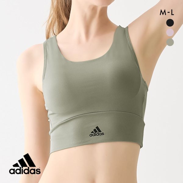 adidas アディダス クロップトップ ノンワイヤー ブラジャー