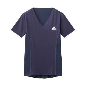 アディダス adidas Vネック Tシャツ インナー メンズ 半袖 ベースレイヤー スポーツ