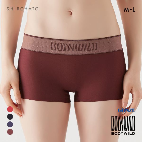 萌 パンツ グンゼ BODY WILD リーフカモ柄 ボクサーパンツ 前閉じ メンズ