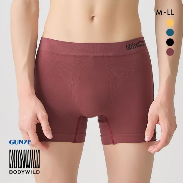 グンゼ GUNZE ボディワイルド BODY WILD セミロングボクサーパンツ メンズ 立体成型 e-BOXER 前とじ 日本製 | BODY WILD | 04