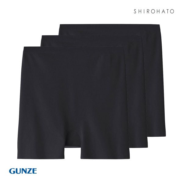 グンゼ GUNZE いいここち ひびきにくい綿85% ショーツ 一分丈 深め ハイウエスト 3枚セット｜shirohato｜02