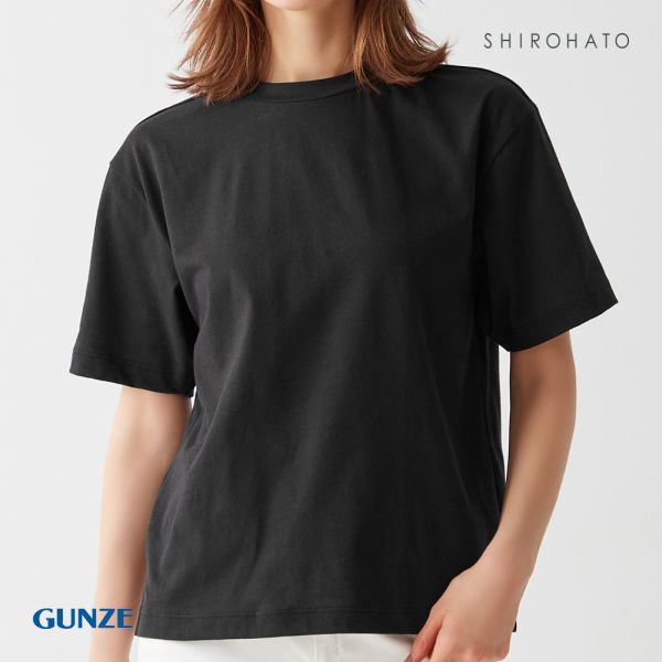 グンゼ GUNZE キレイラボ KIREILABO オーバーサイズTシャツ 肌側綿100％ トップス レディース｜shirohato｜04