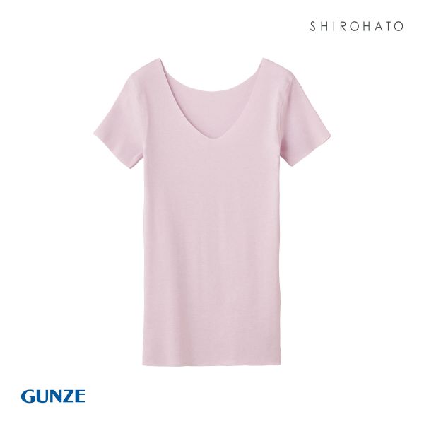 グンゼ GUNZE キレイラボ KIREILABO 完全無縫製COOL さらさら強撚綿 2分袖 Tシャツ インナー | GUNZE | 03