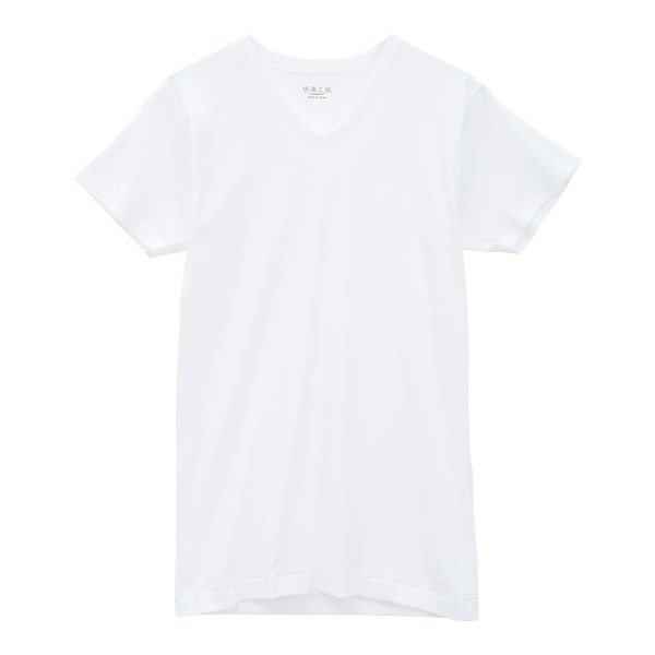 公式ショップ グンゼ GUNZE 快適工房 V首 綿100％ 半袖 日本製 抗菌防臭 Tシャツ インナー メンズ Vネック 下着、靴下、部屋着 