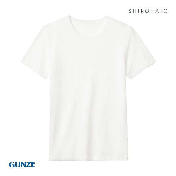 グンゼ GUNZE COOLMAGIC アセドロン 鹿の子 クルーネック Tシャツ インナー メンズ...