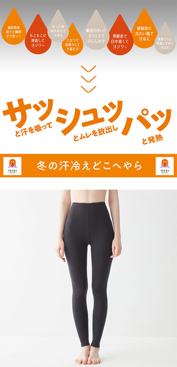 GUNZE グンゼ FIREアセドロン フルレングス丈スパッツ